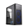 Obudowa GEMBIRD Midi Tower Fornax M100B ATX niebiesie wentylatory Czarna CCC-FC-M100B